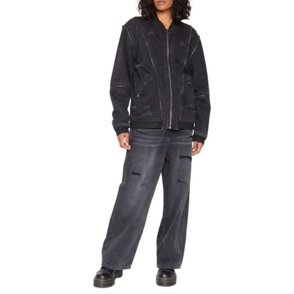 Sandrine Rose x Free People Zipper Bomber Jacket - Picture 5 of 5